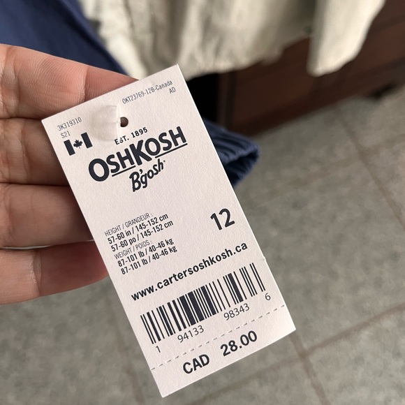 BNWT Boys OshKosh pullover spring/fall jacket Sz 12 - Picture 2 of 2